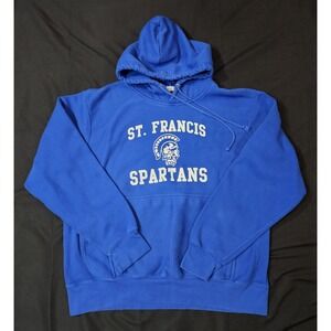 Vintage MV Sport Pro Weave Hoodie St. Francis Spartans Size Large